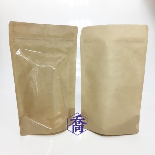 6兩 無印牛皮KPET保鮮夾鏈立袋 (150*235+40mm)(50入/包)