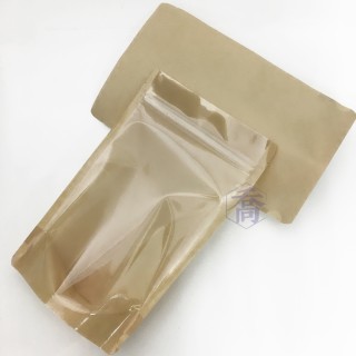 6兩 無印牛皮KPET保鮮夾鏈立袋 (150*235+40mm)(50入/包)