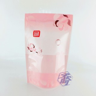 花舞(粉) KPET保鮮夾鏈立袋 (160*235+40mm)(50入/包)