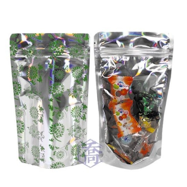 半斤綠花雷射 夾鏈立袋 (165*250+45mm)(50入/包)