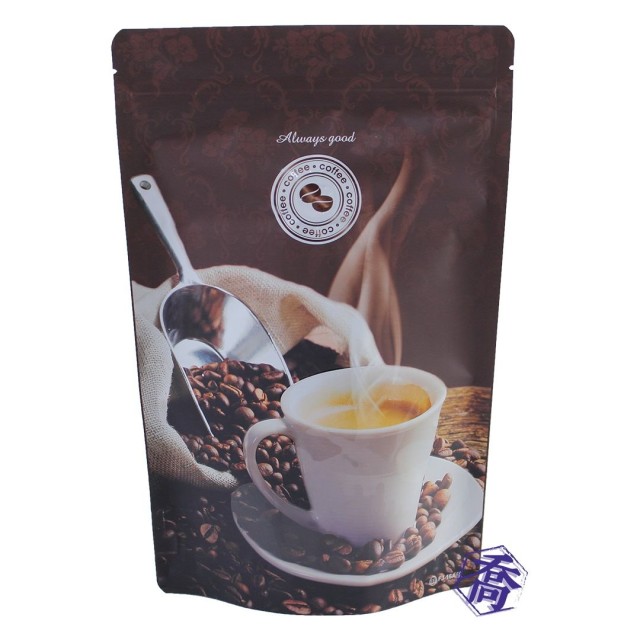 FJ-16A COFFEE一磅咖啡夾鏈氣閥袋 (185*280+45mm)(50入/包)