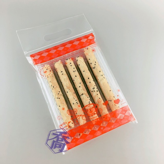 愛加倍(紅)手提蛋捲夾鏈平袋(170*240+50mm)(50入/包)